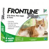 FRONTLINE Plus 貓用殺蚤除牛蜱滴頸藥水 