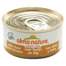 almo nature  全天然貓罐頭  TUNA & CHICKEN & CHEESE 吞拿魚雞肉芝士   70g