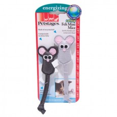 PetStages felt mini mice 小老鼠玩具 2pcs