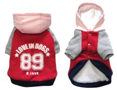 oh my pet 獨家 <大狗> 89號 有帽 衛衣 粉紅色 