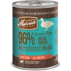 Merrick 無穀物96%鴨肉狗罐頭 13.2oz